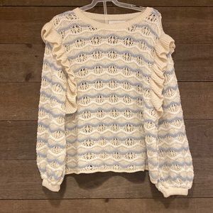 Zara ruffled sweater, size 9-10 girls.